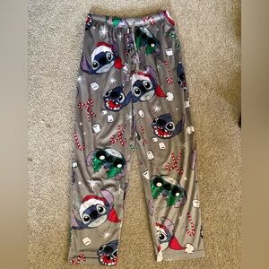 Disney Gray and Red Stitch Pajama Bottoms